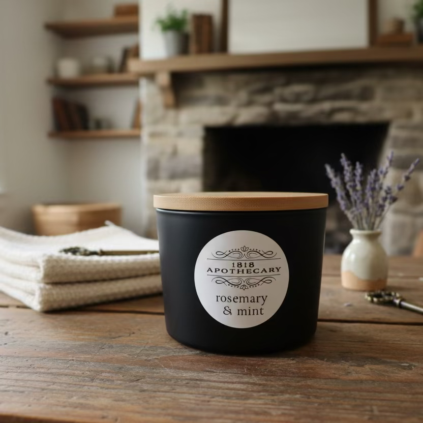 Rosemary & Mint Midnight Candle