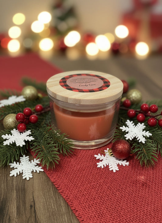 Candy Cane Candle 4oz